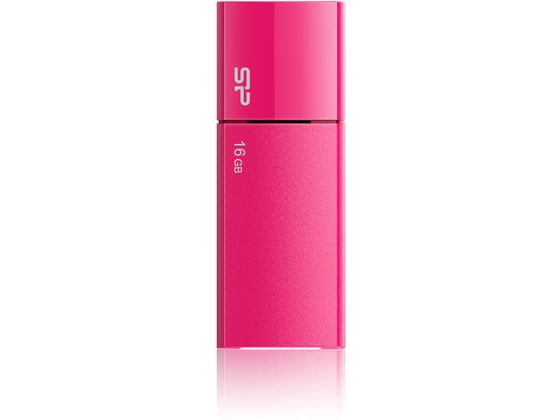 スライド式USBメモリ 16GB ピンク シ