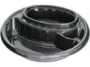 デリカランチ DLサークル24-24黒本体 50枚 エフピコチューパ CP580283