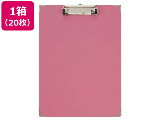 クリップボードBF A4タテ 短辺とじ ピンク 20枚 キングジム 308BF-P