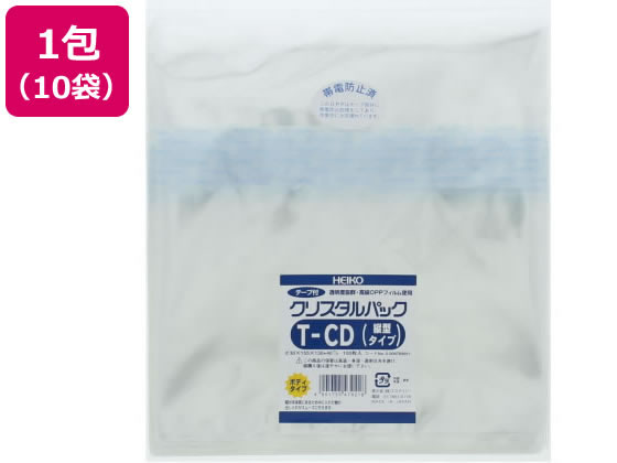 クリスタルパック 130×155mm T-CD(縦型) 100枚×10袋 シモジマ 6769911