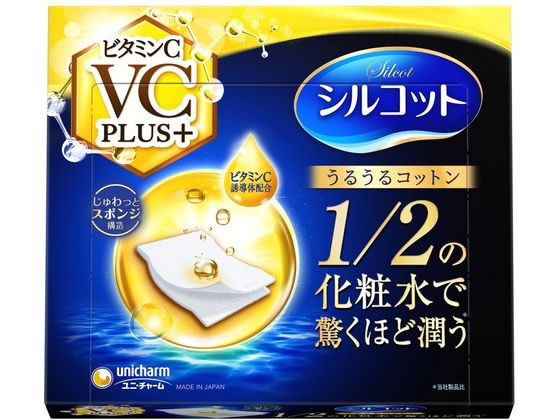 シルコット うるうるコットン ビタミンCPLUS+ 40枚 ユニ・チャーム