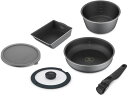 ダイヤモンドコートパン ディプラスIH・ガス用6点スレートグレー アイリスオーヤマ DCI-S6S