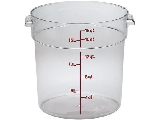 Cambro/キャンブロ 丸型 フードコンテナー本体 RFSCW18 クリア CAMBRO 0042