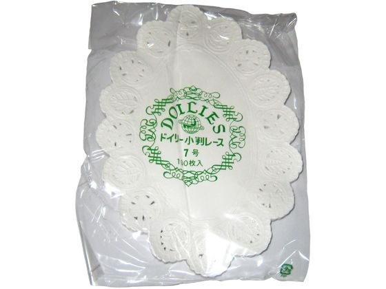 EBM/ドイリー レースペーパー 小判型 500枚入 7号 江部松商事 3713300