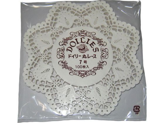 EBM/ドイリー レースペーパー 丸型 500枚入 7号 江部松商事 3715700