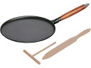ストウブ 木柄 クレープパン 28cm ブラック 40509-525 STAUB 6645200