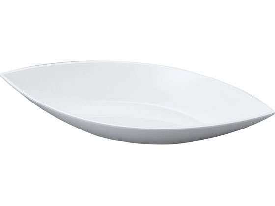 ニューホワイト 舟形鉢 36cm 若泉漆器 0261760