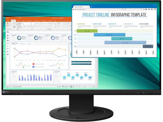 液晶ディスプレイ 23.8型 ベーシック ブラック EIZO EV2460-BK
