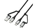 4in1 USBケーブル 1m ブラック エレコム MPA-AMBCC10BK