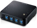 USB3.0対応切替機 PC4台 USB-A USB-B エレコム U3SW-T4