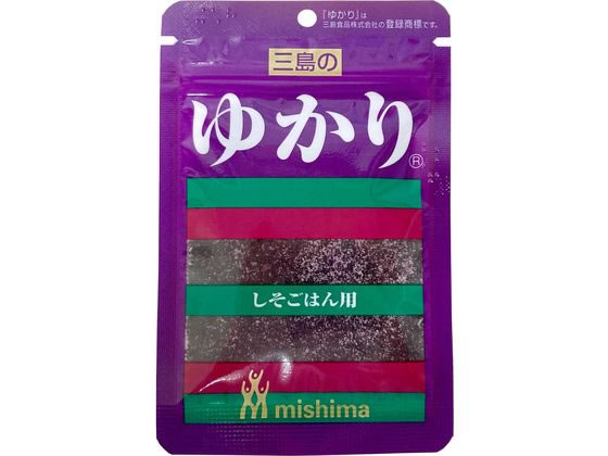 【重要：ご注文について】お客様のご都合による商品の交換・返品・数量変更は一切承っておりません。ご注文の際は慎重にお選びの上、ご注文願います。購入履歴でのキャンセル可能時間を越え、ご注文が確定されますと、在庫があるものは即、出荷手配に入る場合がございます。既にキャンセル可能時間を経過している場合は、ご注文のキャンセルを承ることが出来ません。即日出荷商品等、当店からの確認メールや、ご入金確認のメールが配信されない場合がございます。その場合は、商品発送（出荷）のメールをご確認下さい。■ご注文の個数によっては、表示の出荷日目安よりも出荷まで日数を頂く場合がございます。納期については、事前にお問い合わせをお願い致します。また、当該商品は他店舗でも在庫を共有しておりますので、在庫更新のタイミングにより在庫切れの場合、やむを得ずキャンセルさせて頂く可能性があります。■納期がかかる商品を同時にご注文頂いた場合は商品が全て揃ってからの出荷となります。【送料について】『同梱区分C ： 1梱包あたり988円（全国一律）』※『異なる同梱区分の商品』を一緒にご注文頂いた場合は、同梱が出来ません。別配送となり追加送料がかかりますので、ご注文後に訂正の上、ご連絡させて頂きます。また、大量注文並びに重量物をご注文された場合や、輸送中の破損防止の為やむを得ず梱包を分けないと通常梱包サイズに収まらないご注文の場合は、別途配送料をお見積りさせて頂きます。お見積りとなる場合は、ご連絡にお時間を頂くこともございますので予めご了承下さい。(追加送料は自動計算されません。出荷は保留扱いとなります。)【ご注意】事前の配達日時は一切ご指定頂けません。配達日時につきましては、お手数ですが出荷完了時にご案内する荷物問い合わせ番号をもとに、お客様より配送業者へ直接御調整をお願い致します。時間帯指定をされていても「指定なし」で出荷致します。食品等の賞味期限・消費期限の残存日数のご指定は承ることが出来ません。メーカーによるリニューアルに伴い、パッケージ・内容等が予告なく変更される場合がございます。掲載写真等がリニューアル前のものであっても、リニューアル後の商品が届いた場合、ご返品や交換等は承ることが出来ません。ラッピング（包装）・のしがけは承ることが出来ません。メール便・定形外郵便等はご指定頂けません。ゆかり 22g 三島食品さわやかな香りをもつ赤しそを使用した、ふりかけ、混ぜごはんの素です。しそは徹底した品質管理を行い、品質の良い原料を使用しています。●注文単位：1袋※メーカーの都合により、パッケージ・仕様等は予告なく変更になる場合がございます。●広告文責：株式会社プロヴィジョン（tel:092-985-3973）