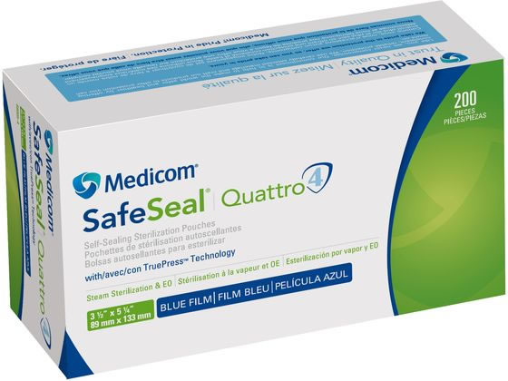 セーフシール クワトロ コンパクト 89x133mm 200枚 ARメディコム・インク・アジアリミテッド 88005-4