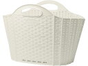 折りたためるランドリーバスケット 20L アイボリー 清水産業 #120671