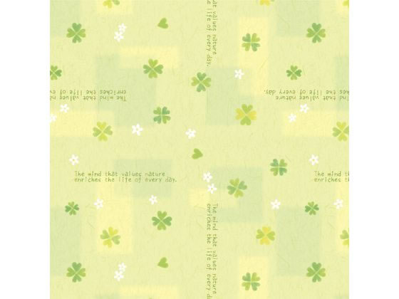 包装紙 ハッピークローバー 半才判 50枚 タカ印 49-1514