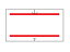 ハンドラベラーSP・UNO1C共通ラベル 赤二本線 強粘 10巻 サトー 419999031