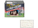 水性外かべ凹凸塗料ツヤあり 7L アイボリー アサヒペン