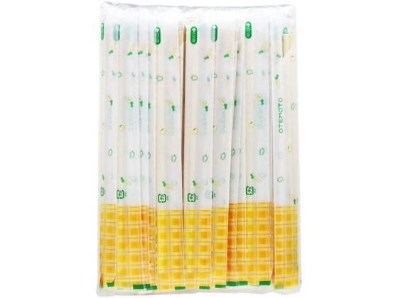 アスペンポリ完封箸 元禄箸 100膳 楊枝無 大和物産 20053