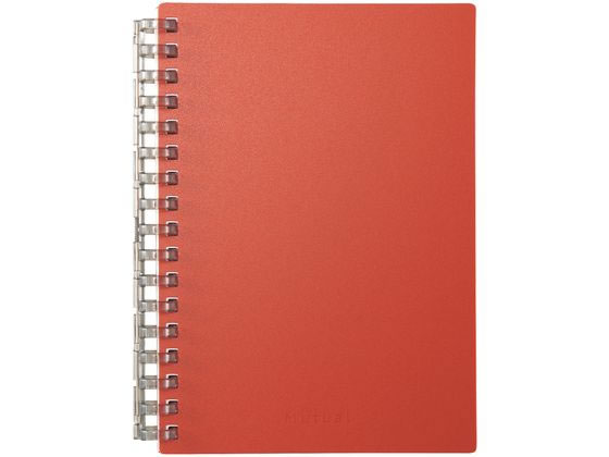 Mutual オープンリングノート A6 テラコッタオレンジ リヒトラブ N2671-4