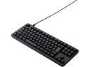 有線キーボード Leggero 茶軸 メカニカル ブラック エレコム TK-MC30UKTBK
