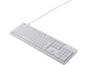 有線フルキーボード Leggero 茶軸 メカニカル 白 エレコム TK-MC50UKTWH