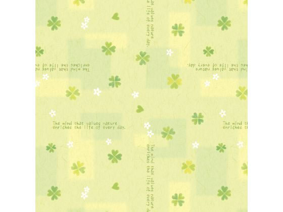 包装紙10枚ロール ハッピークローバー 半才判 タカ印 49-7564