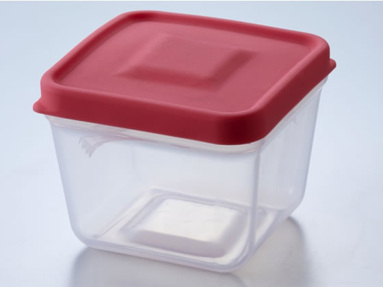 ふたがトングになる保存容器 175ml サ-モンピンク 旭電機化成 ATN-01SP