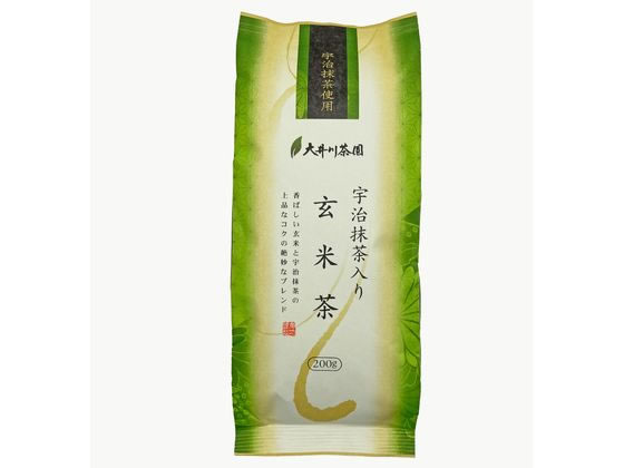 宇治抹茶入り玄米茶 200g 大井川茶園