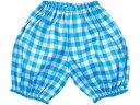 ソフトサテン かぼちゃパンツ(ギンガム) Cサイズ ブルー アーテック 18317