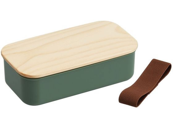 木蓋ランチボックス 400mL セージグリーン スケーター PAL5FK
