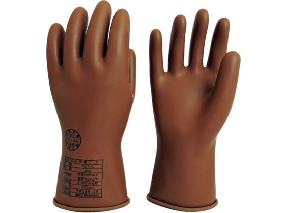 低圧ゴム手袋750V以下用 大 渡部工業 4299540