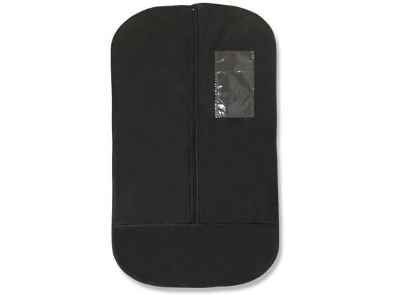 スーツバッグ ハンガーセット 不織布 二つ折りタイプ 5組セット 黒 009800225