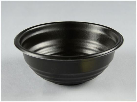 耐熱どんぶり容器 YS丼 D-1 黒 本体 50個 パックスタイル 00653118