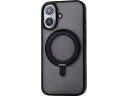 iPhone16ケース スタンド機能 ブラック エレコム PM-A24AMAGSTBK