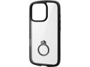 iPhone16Proケース 衝撃吸収 ブラック エレコム PM-A24CTSLFCRBK