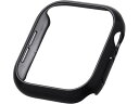 アップルウォッチ 46mm バンパー メタリックブラック エレコム AW-24ABPPMBK