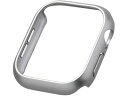 アップルウォッチ 46mm バンパー メタリックシルバー エレコム AW-24ABPPMSV