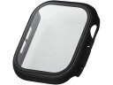 アップルウォッチ 46mm フルカバーケース ブラック エレコム AW-24AFCGBK