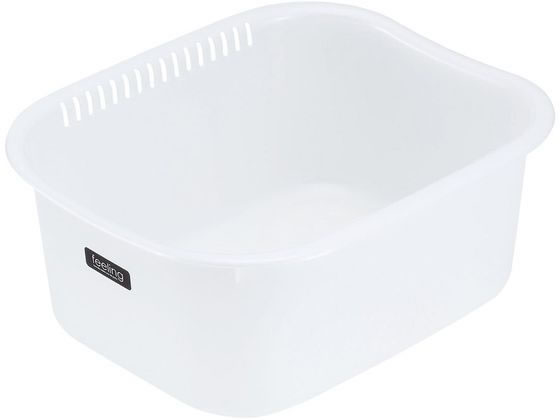 フィーリング 洗桶角形35 パールホワイト イノマタ化学