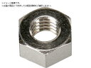 TRUSCO/六角ナット1種 真鍮ニッケル ねじ寸法M3×0.50 20本入 トラスコ中山 3802635