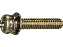 TRUSCO/ナベ頭座金組込ねじ P=4 クロメート M4×8 20本入 ば トラスコ中山 3815300