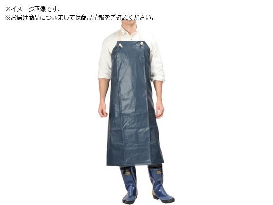 1900 ターポリン胸付前掛 紺 L 1900-55-L カジメイク 1522464