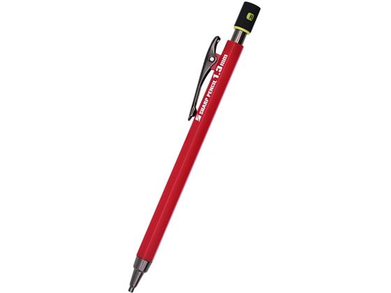 白虎N 建築用シャープペンシル1.3本体 赤 150-R 祥碩堂 6344068