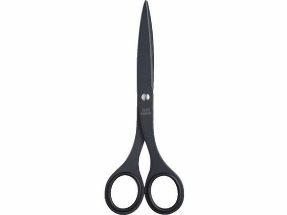 ALLEX/事務用はさみ 中 フッ素コート S-165F ブラック 11150B 5383483