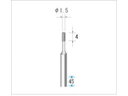 電着CBNバー 円筒型 φ1.5×4×軸φ3 #220 12173 ナカニシ 4759729