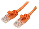 StarTech/カテゴリ5e LANケーブル/50cm/オレンジ/RJ45コネクター/ツメ 5395854