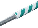 パイプカバー 緑白 単管用69φ×1m 374-69A ユニット 8263835