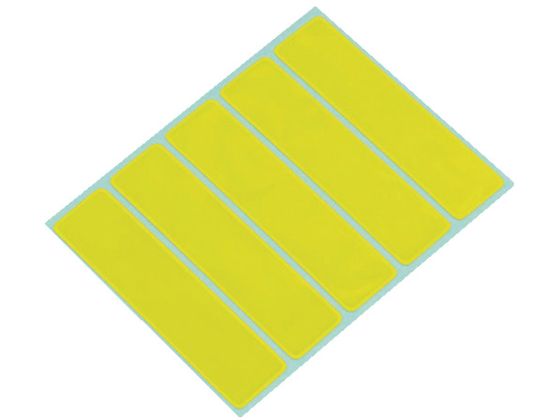 MYST/蛍光反射シートDX 粘着剤付 イエロー 5枚入り 5044 5562918