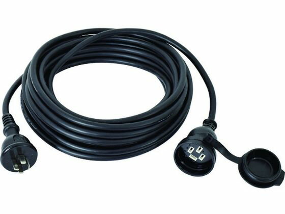 NICHIDO/防雨延長コード 三相200V 10m4P-20AW10 8147320