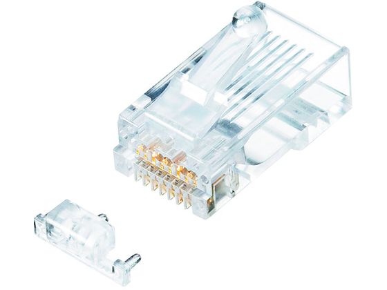 SANWA/カテゴリ6A RJ-45コネクタ 単線用 ADT-6ARJ-10 サンワ 2019614