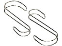横ブレ安定S字フック 大 ステンレス 2個入 95351 ハイロジック 4106726